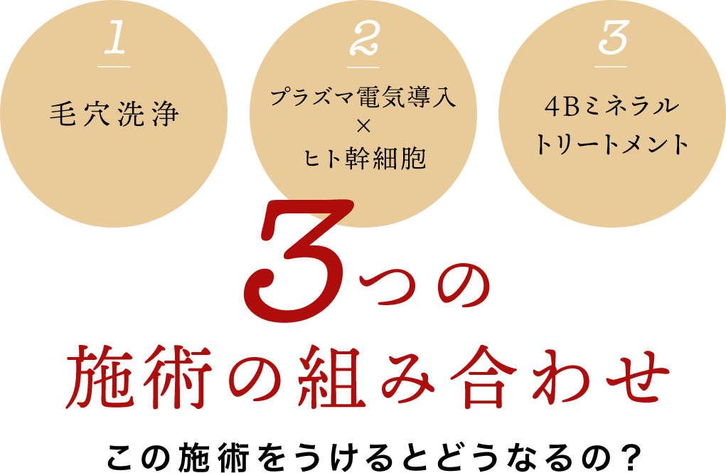 ３つの施術の組み合わせ